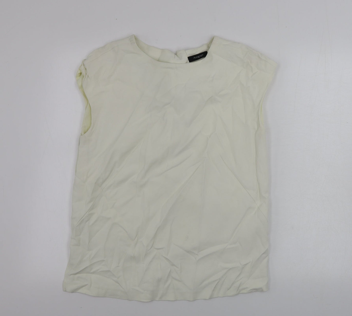 Marks and Spencer Womens Ivory   Basic Tank Size 10