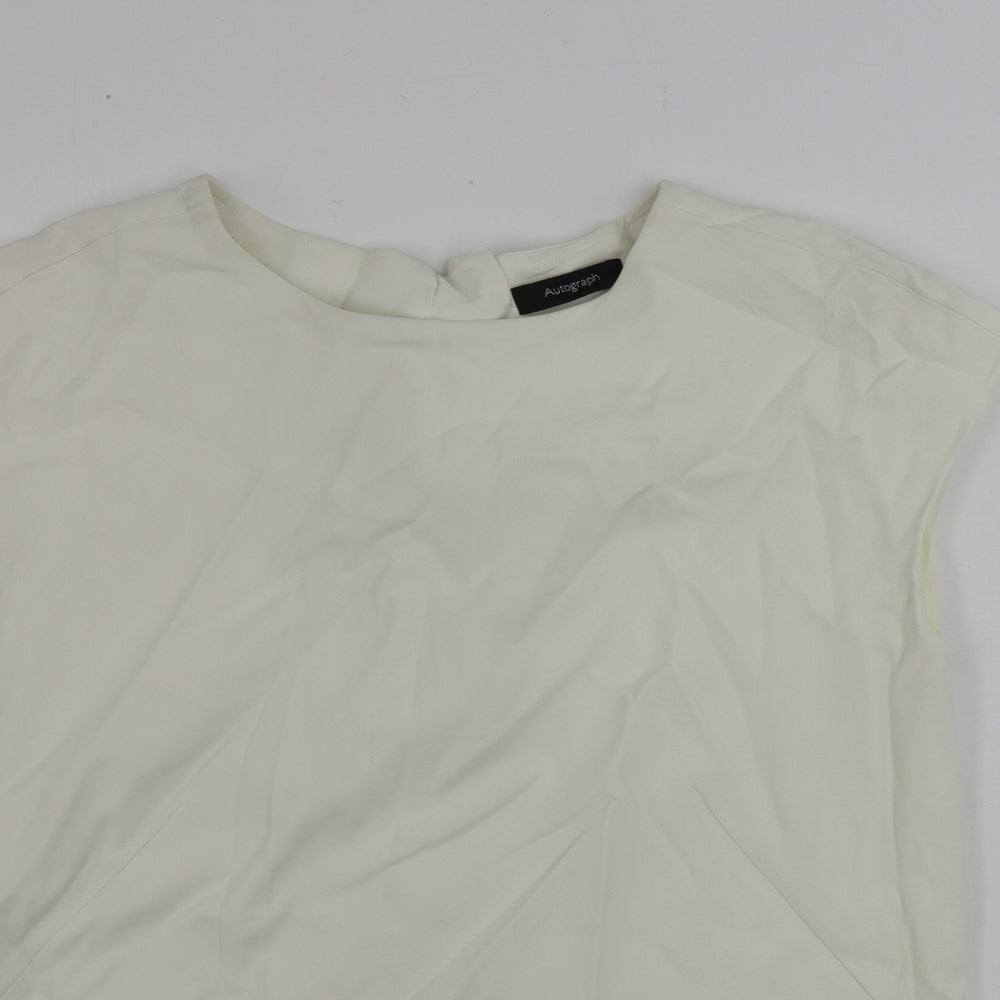 Marks and Spencer Womens Ivory   Basic Tank Size 10