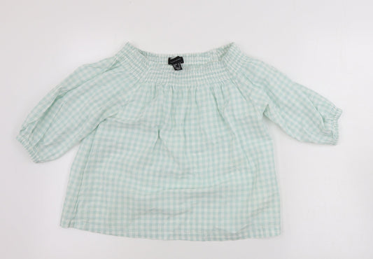 Atmosphere  Womens Green Check  Basic Tank Size 8