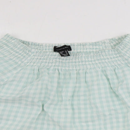 Atmosphere  Womens Green Check  Basic Tank Size 8