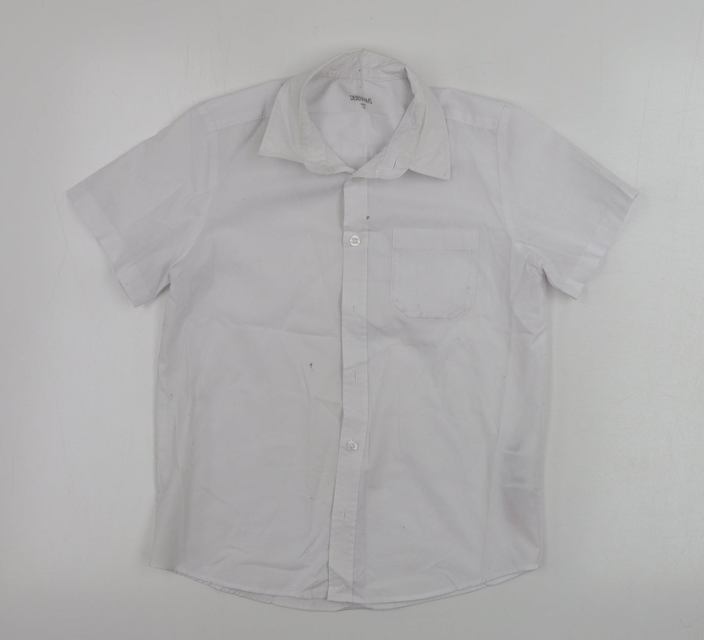 Debenhams  Boys White   Basic Button-Up Size 10 Years