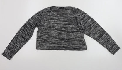 Boohoo Womens Grey   Basic T-Shirt Size 10