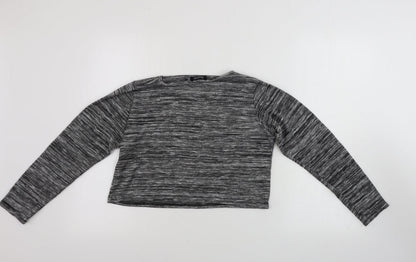 Boohoo Womens Grey   Basic T-Shirt Size 10