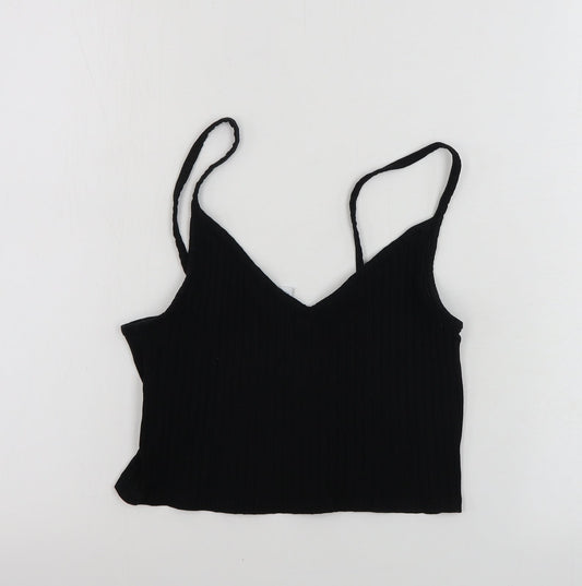 H&M  Womens Black   Basic Tank Size S
