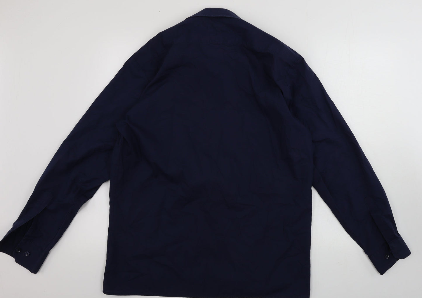 Premier Mens Blue    Button-Up Size 15.5