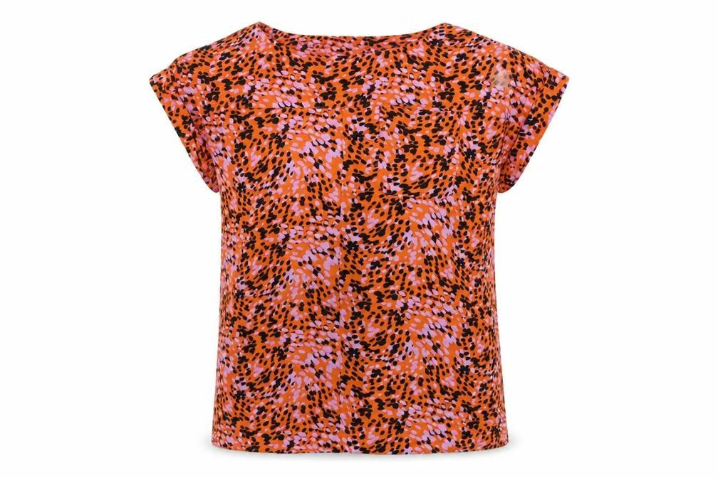 NEXT Womens Orange Geometric  Basic T-Shirt Size 6