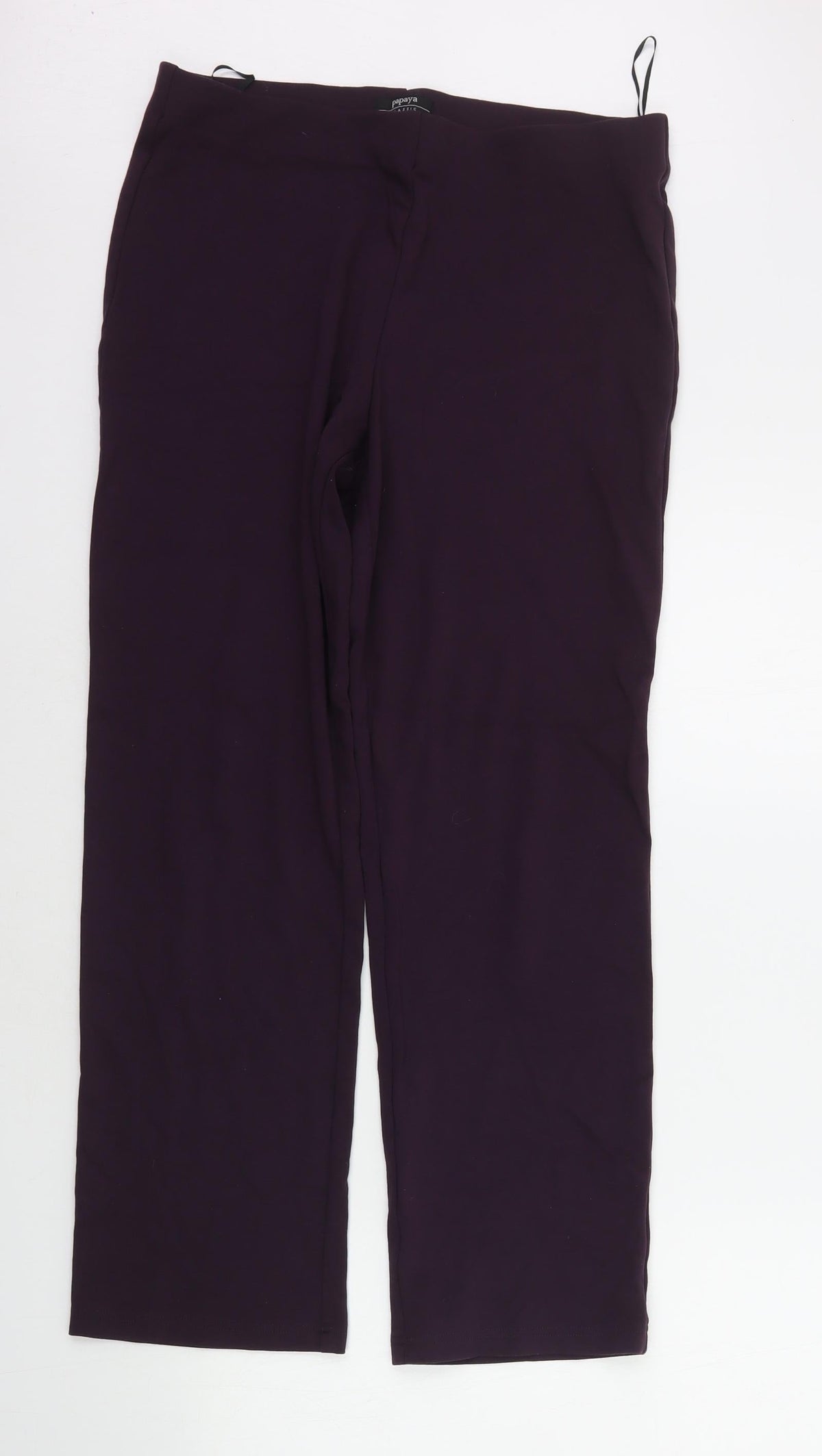 Papaya Womens Purple   Jegging Trousers Size 12 L24 in