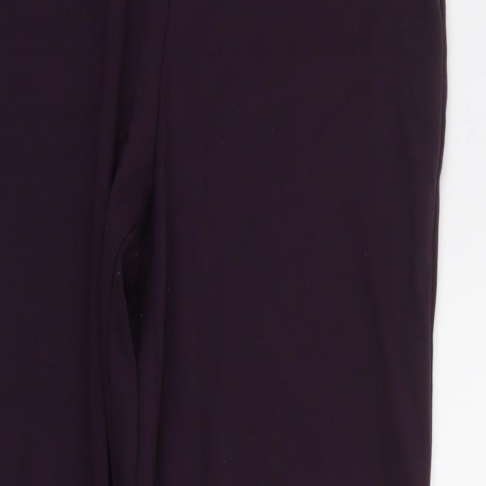 Papaya Womens Purple   Jegging Trousers Size 12 L24 in