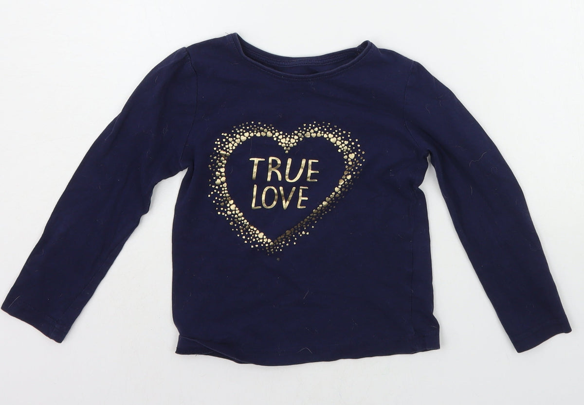 Young Dimension Boys Blue   Basic T-Shirt Size 4-5 Years