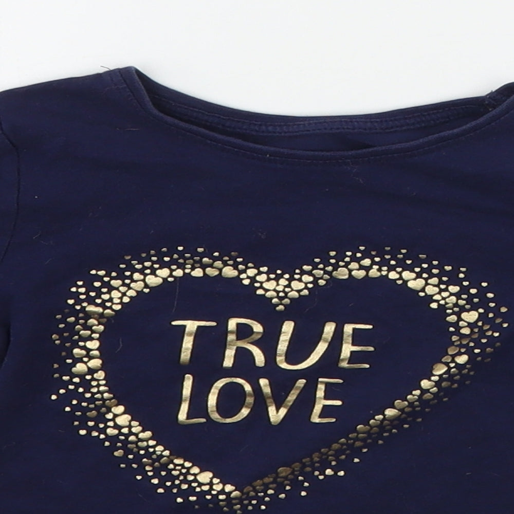 Young Dimension Boys Blue   Basic T-Shirt Size 4-5 Years