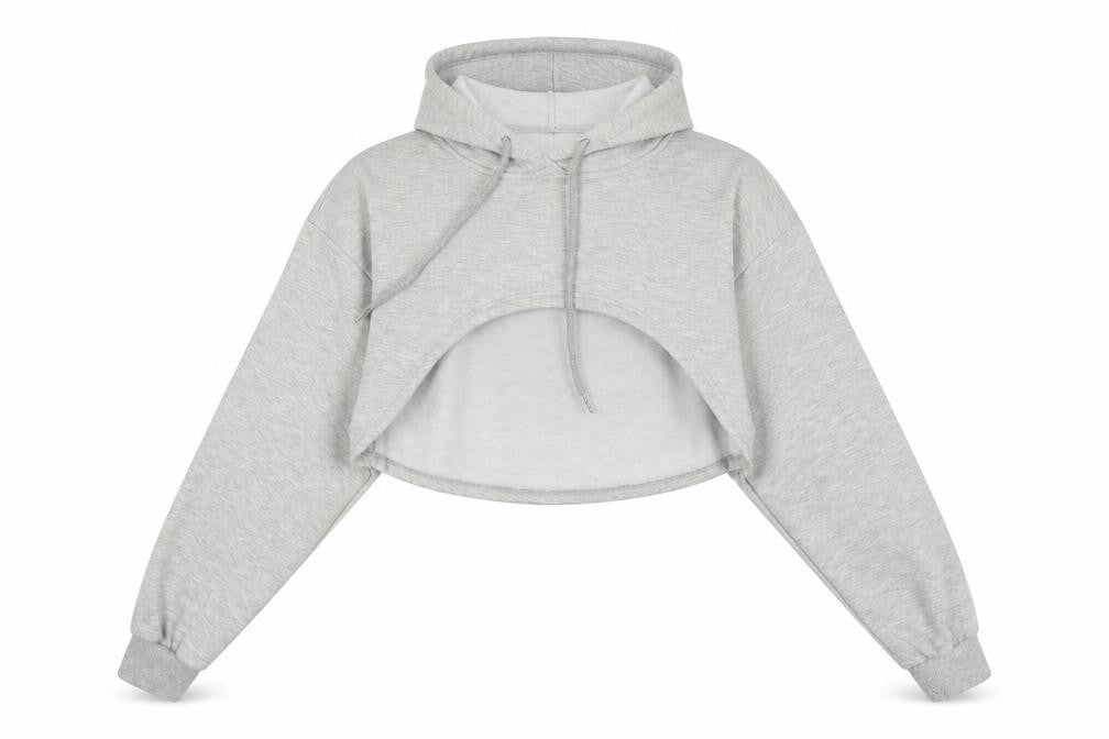 SheIn Womens Grey   Pullover Hoodie Size XS