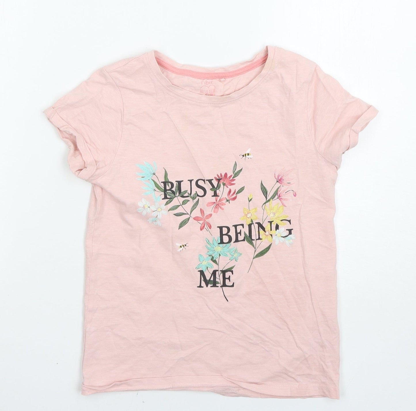 NEXT Girls Pink   Basic T-Shirt Size 9 Years