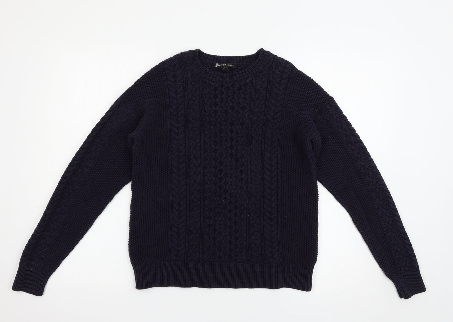 Mango Womens Blue   Pullover Jumper Size S