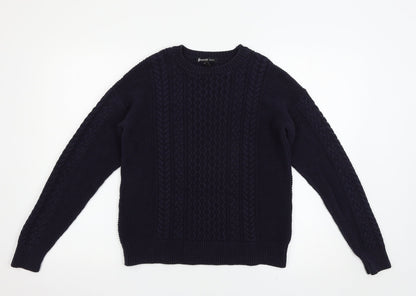 Mango Womens Blue   Pullover Jumper Size S