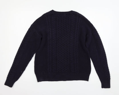 Mango Womens Blue   Pullover Jumper Size S