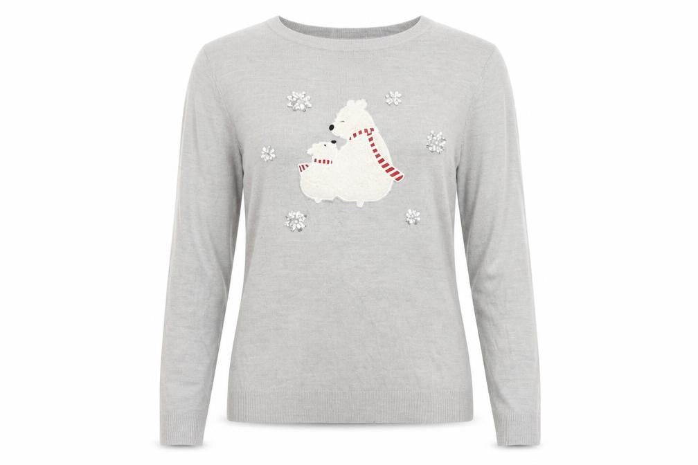 Primark Womens Grey   Pullover Jumper Size L