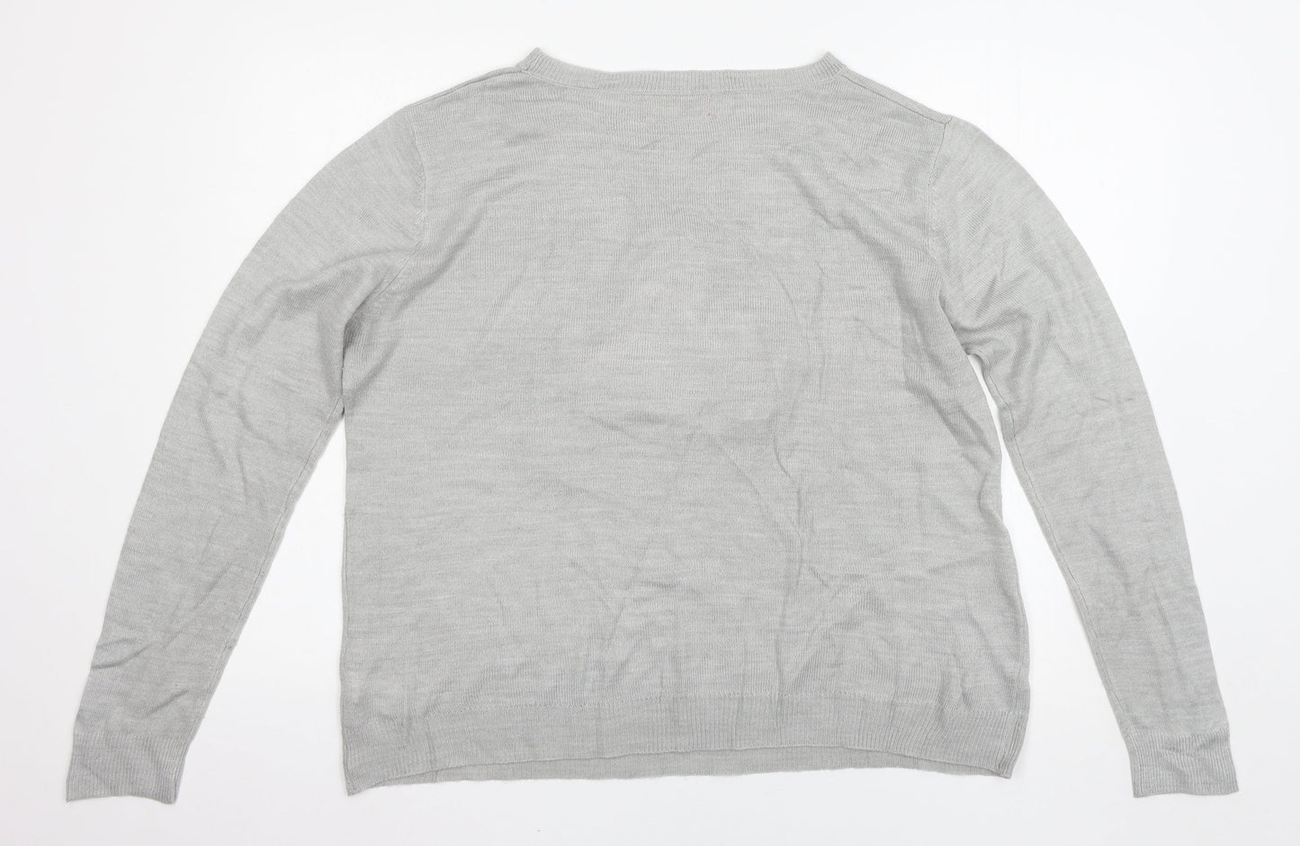 Primark Womens Grey   Pullover Jumper Size L