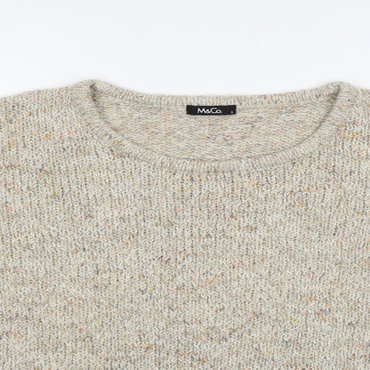 M&Co Womens Beige   Pullover Jumper Size S