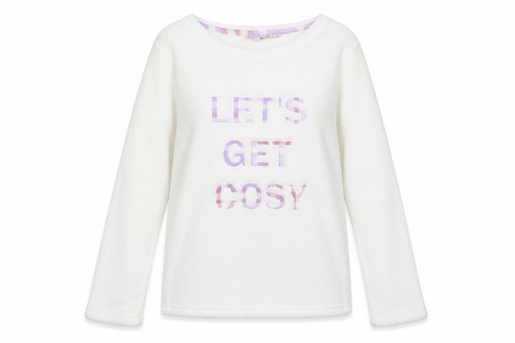 TU Womens White   Pullover Jumper Size 10  - PJ top