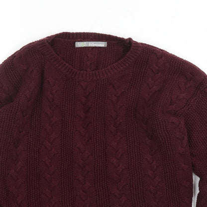 Marks & Spencer Womens Purple   Pullover Jumper Size 8
