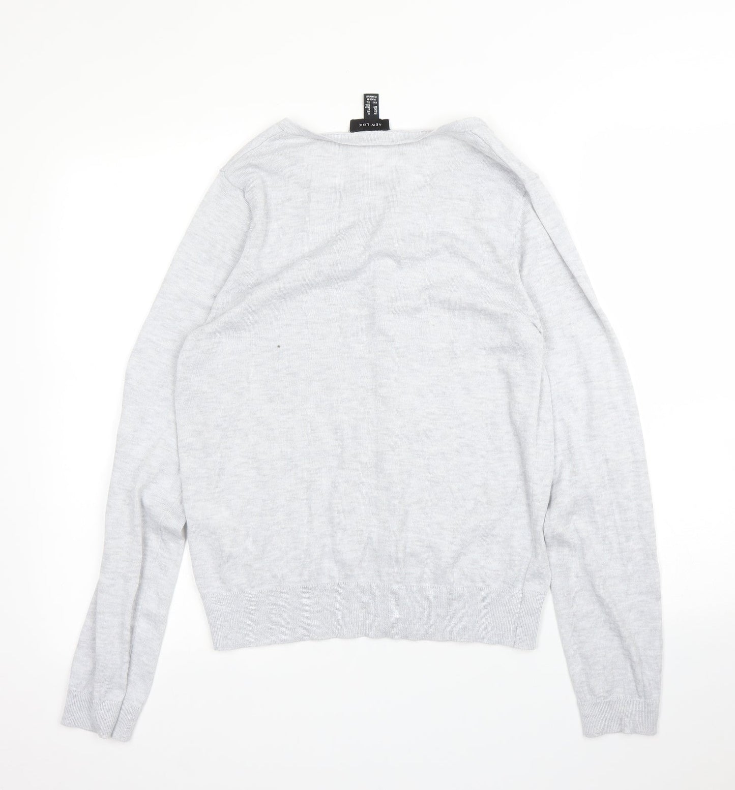New Look Womens Grey   Cardigan Jumper Size 12