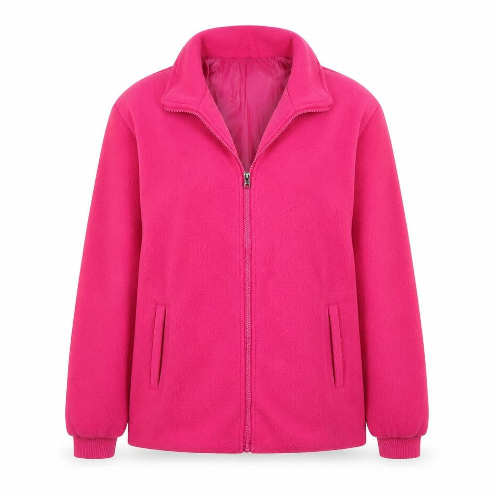 Jess Womens Pink  Fleece Full Zip Jumper Size S