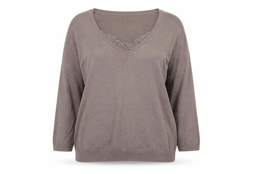 M&Co Womens Brown   Pullover Jumper Size XL