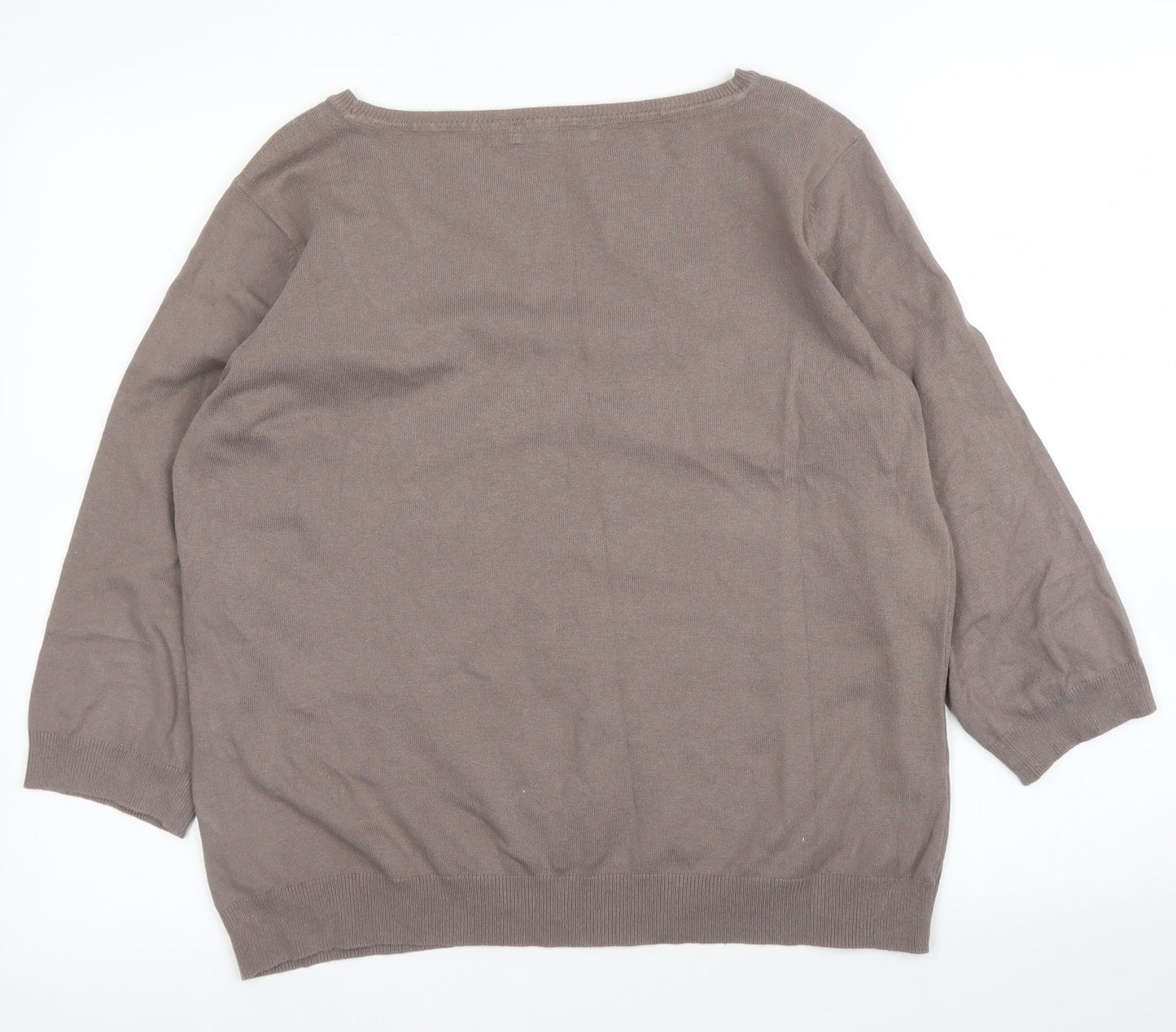 M&Co Womens Brown   Pullover Jumper Size XL