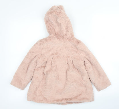 Tu Girls Pink   Pea Coat Coat Size 2 Years