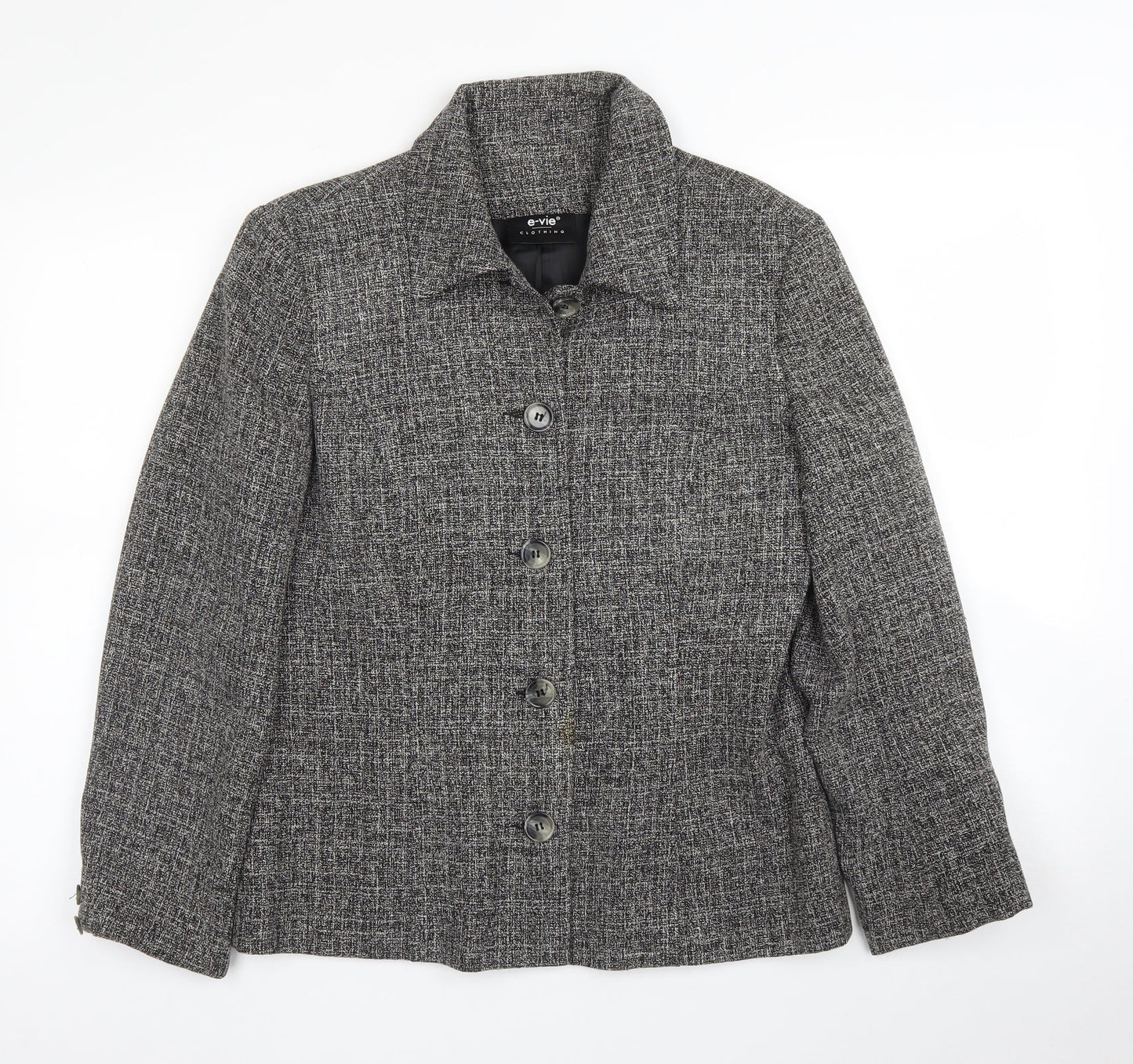 Evie Womens Grey   Jacket Blazer Size 12