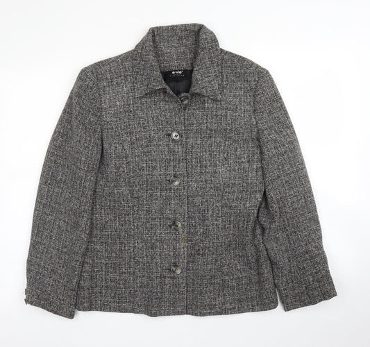 Evie Womens Grey   Jacket Blazer Size 12