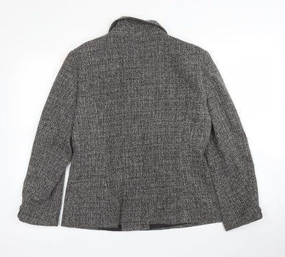 Evie Womens Grey   Jacket Blazer Size 12