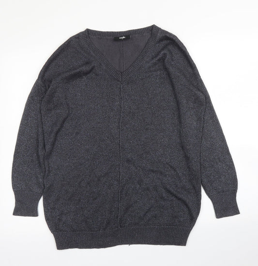 Wallis Womens Grey   Pullover Jumper Size M