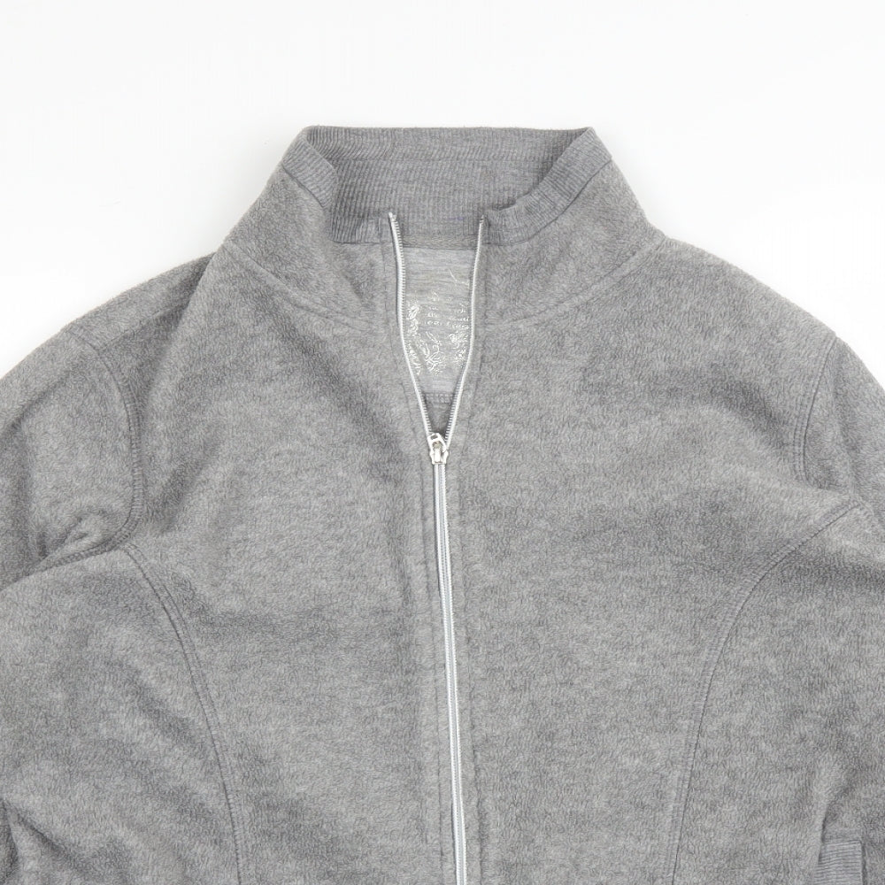 Preworn Womens Grey  Fleece Full Zip Jumper Size L