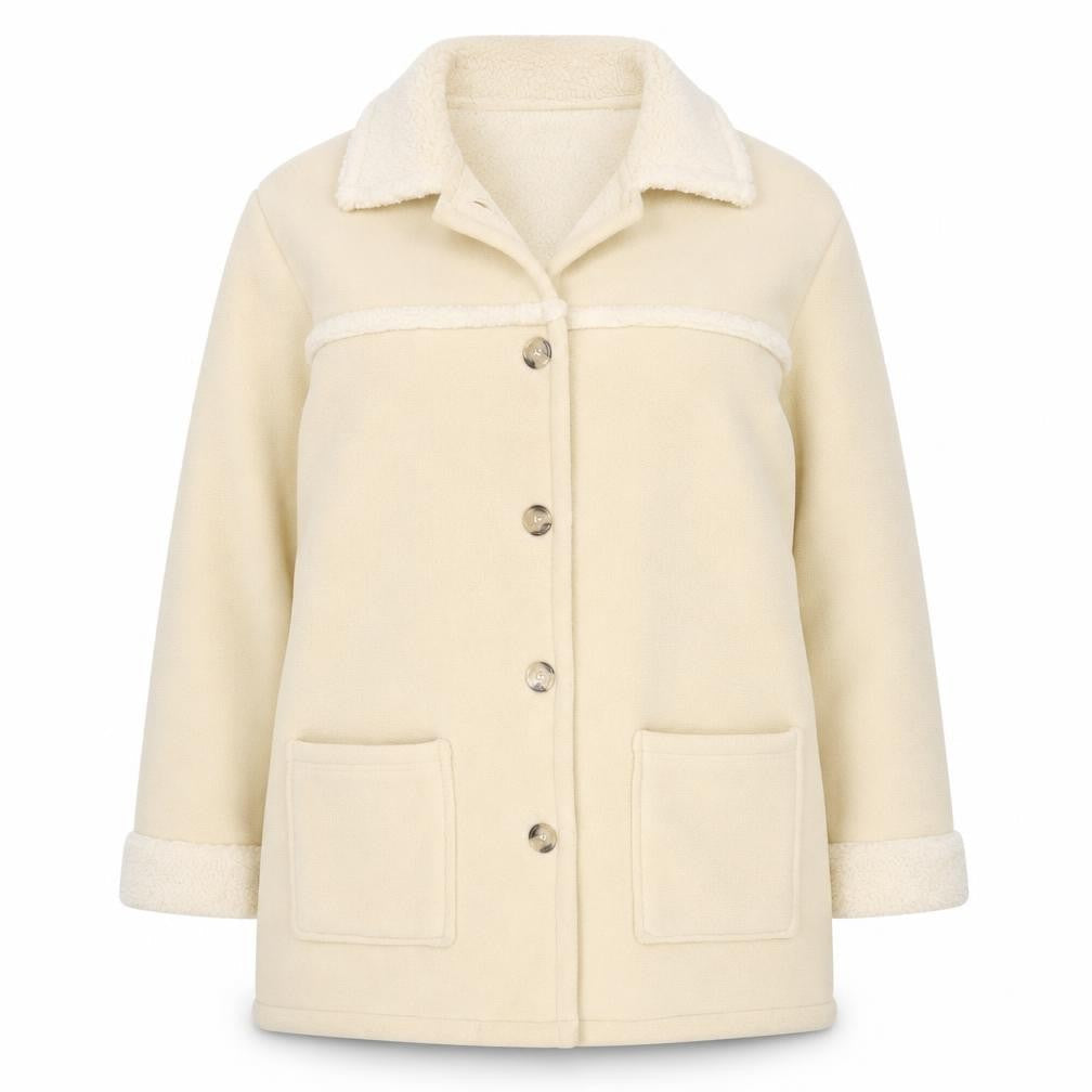 Unity Womens Beige   Overcoat Coat Size 12