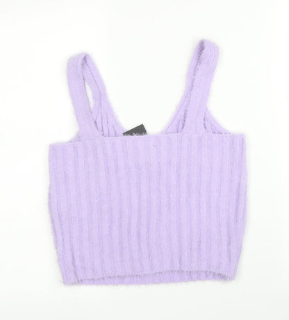 Preloved New Look Womens Purple   Basic Tank Size L - Back