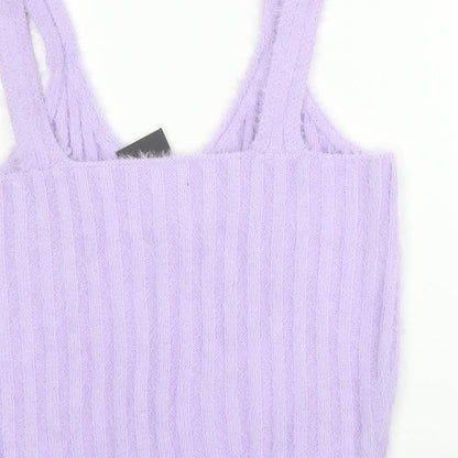 Preloved New Look Womens Purple   Basic Tank Size L - Label