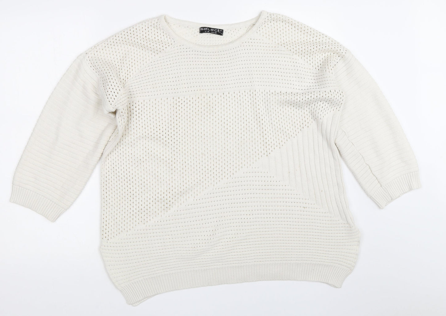Select Womens Ivory   Pullover Jumper Size 18