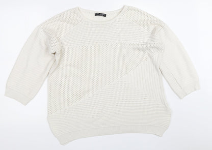 Select Womens Ivory   Pullover Jumper Size 18