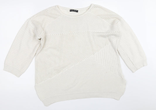 Select Womens Ivory   Pullover Jumper Size 18