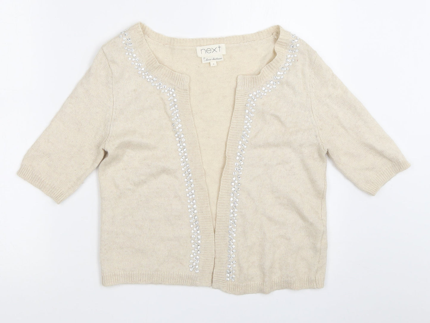 NEXT Womens Ivory   Cardigan Jumper Size 6