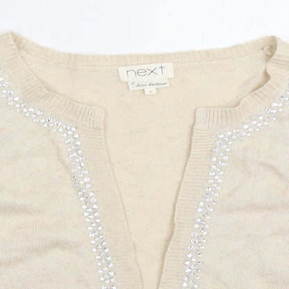 Next Womens Ivory   Cardigan Jumper Size 6