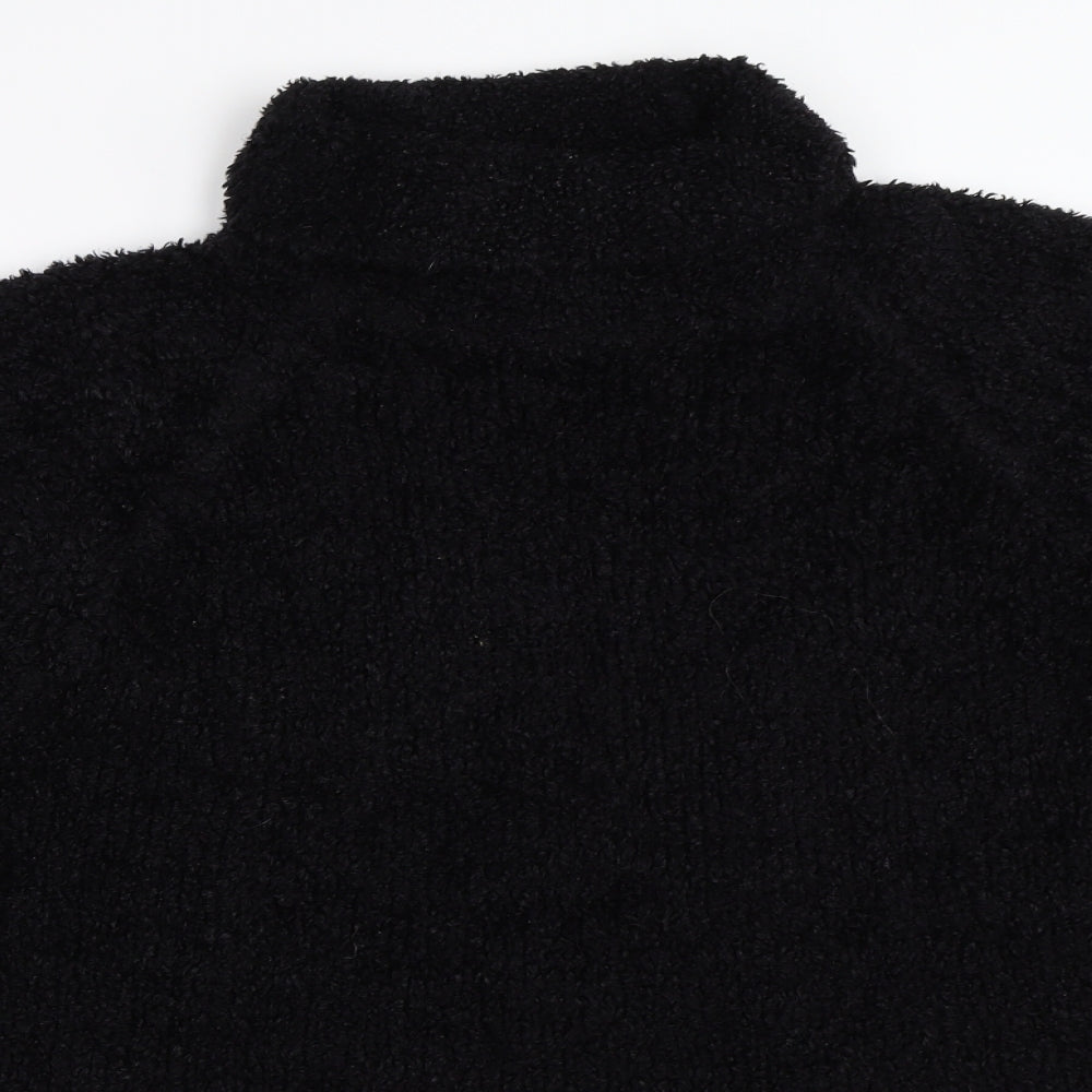 Abstract Womens Black   Pullover Jumper Size S