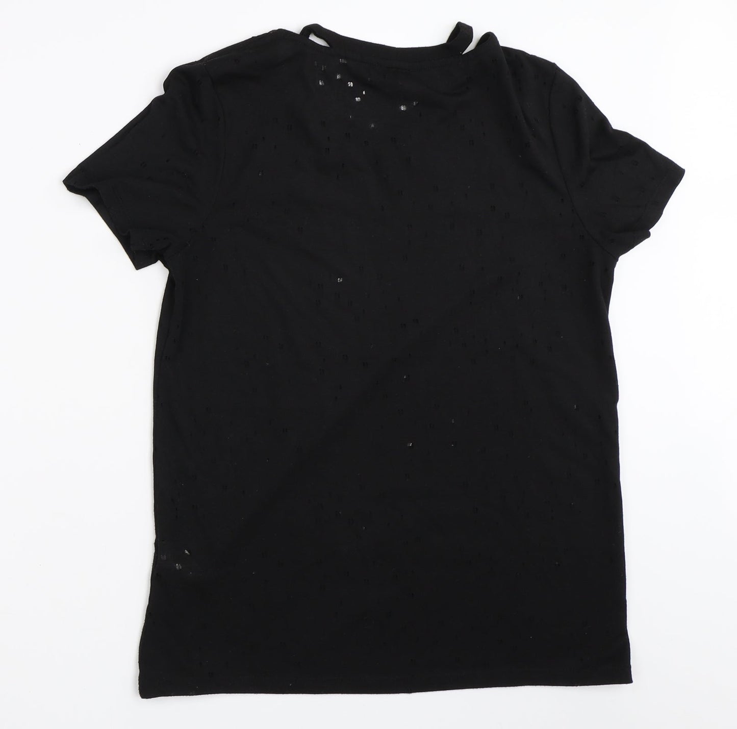 River Island Womens Black   Basic T-Shirt Size 10