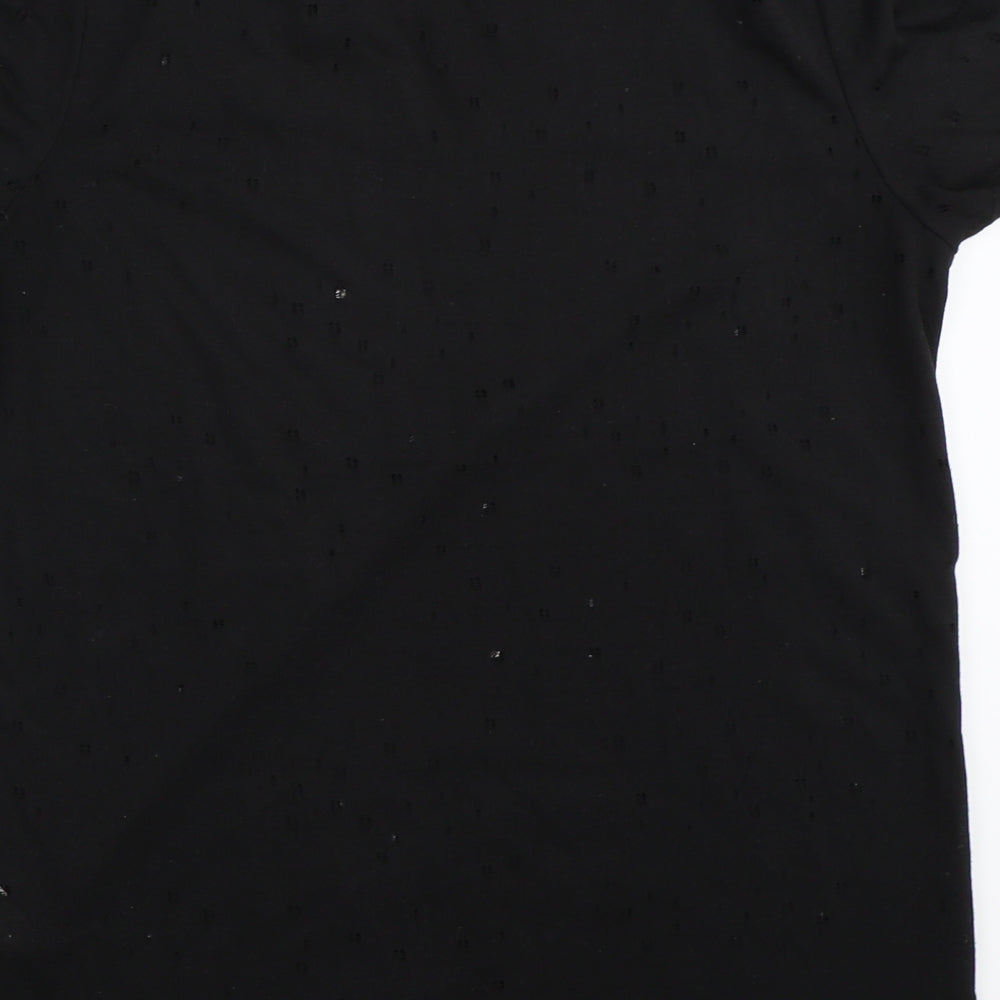 River Island Womens Black   Basic T-Shirt Size 10
