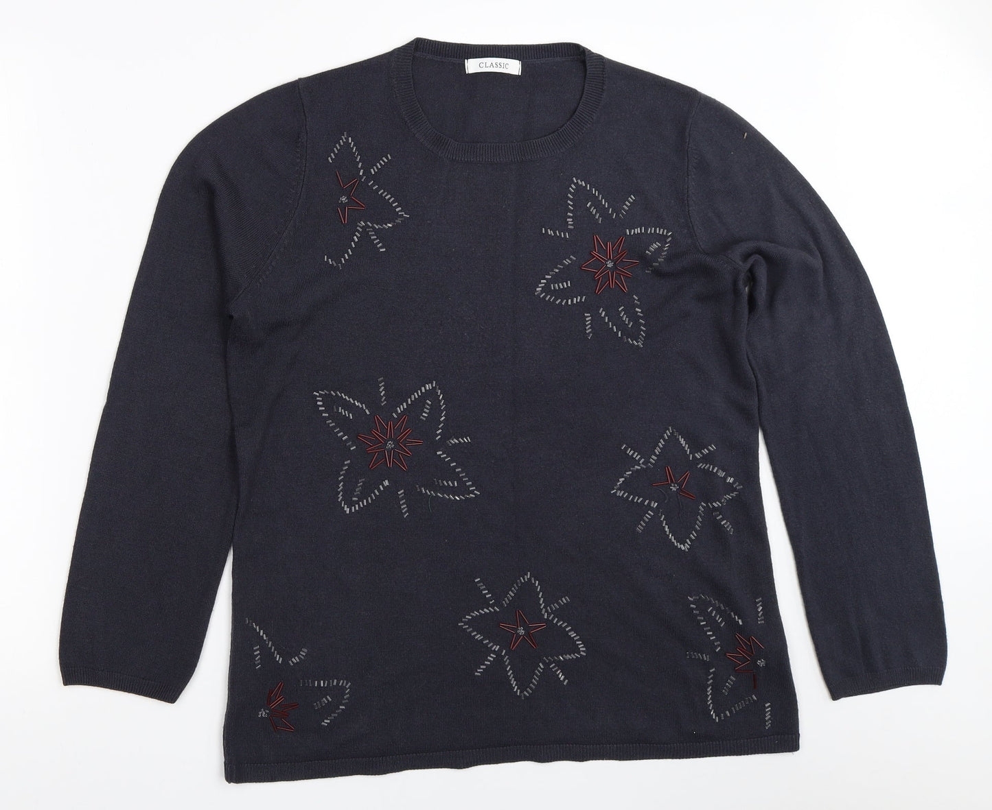 Marks and Spencer Womens Blue   Pullover Jumper Size 14