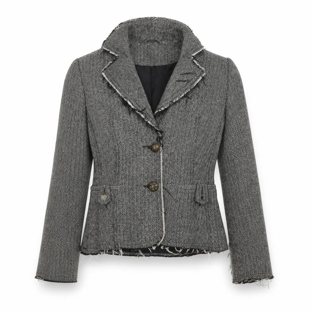 New Look Womens Grey   Overcoat Coat Size 10