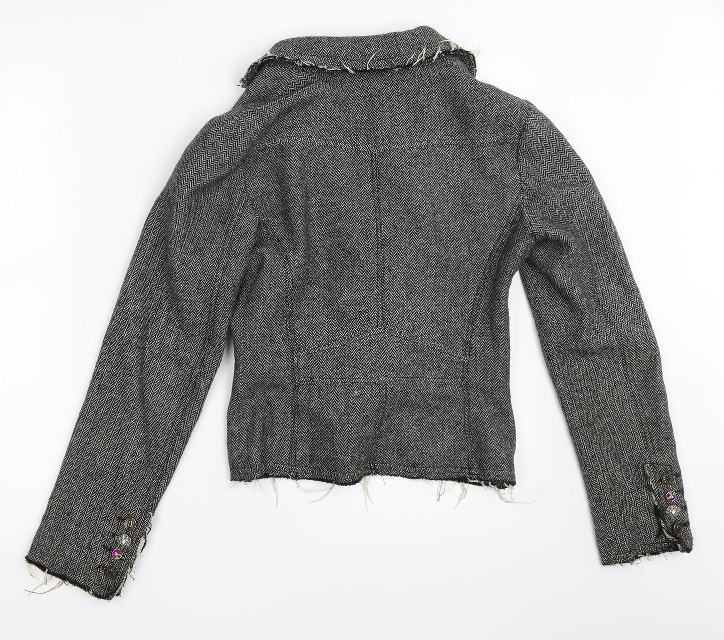 New Look Womens Grey   Overcoat Coat Size 10