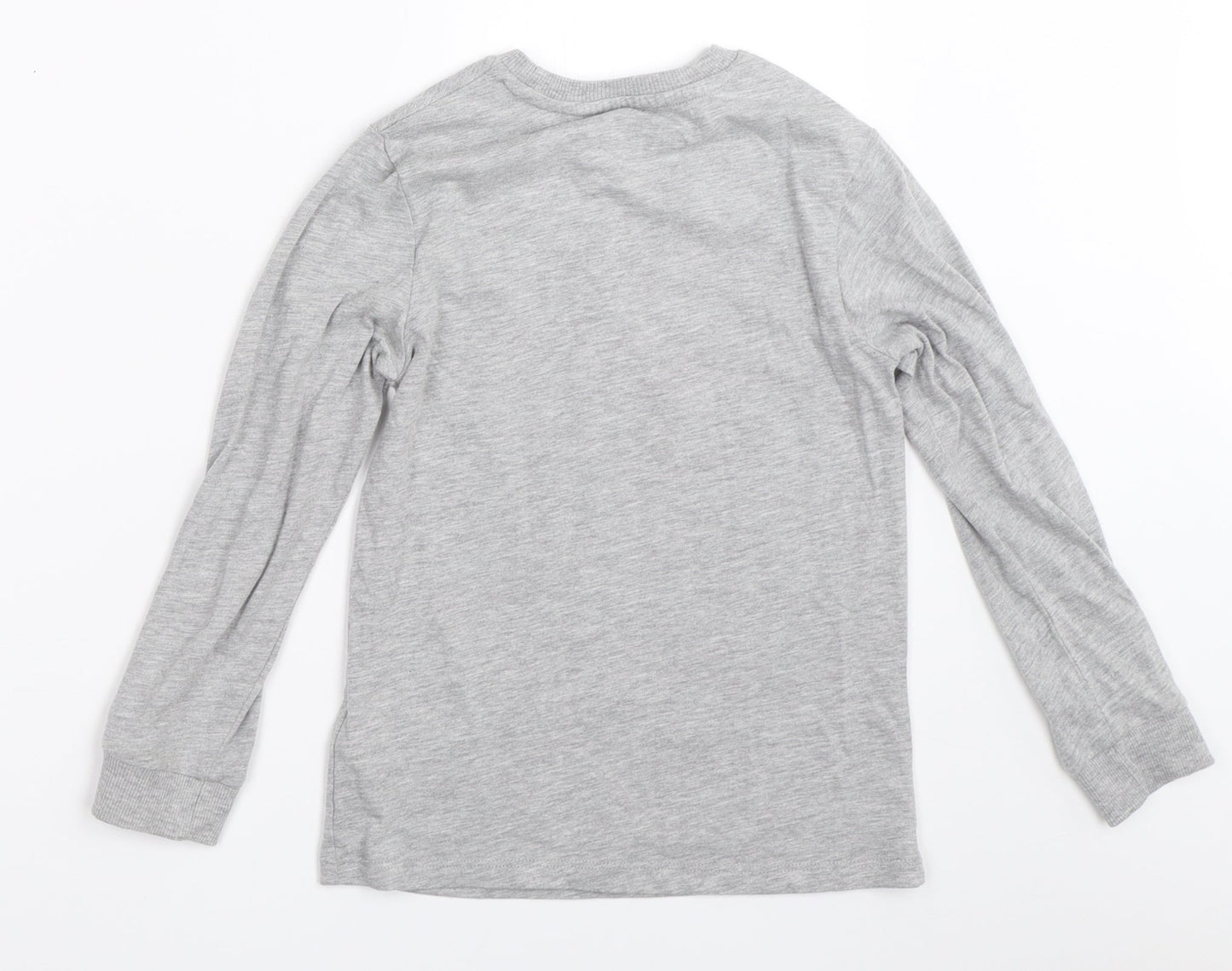 Marks and Spencer Boys Grey   Basic T-Shirt Size 7-8 Years