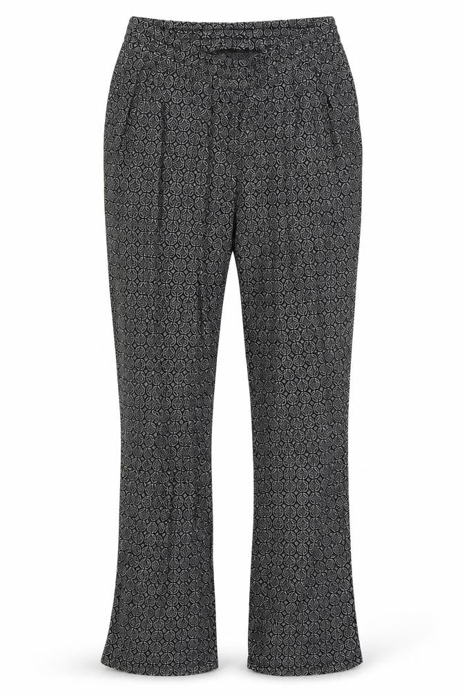 H&M Womens Black Geometric  Trousers  Size XS L30 in